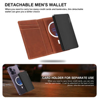 TOYFID Aluminum Alloy Wallet With Genuine Leather Cover Men's Billfolds