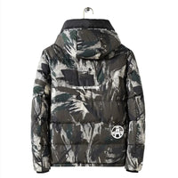 Men's Fashionable Camouflage Hooded Cotton Jacket